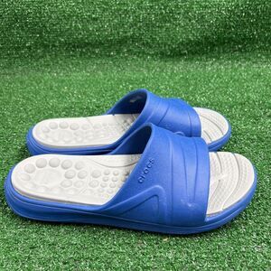 Crocs Reviva Comfort Slides Blue Gray Size M6 W8